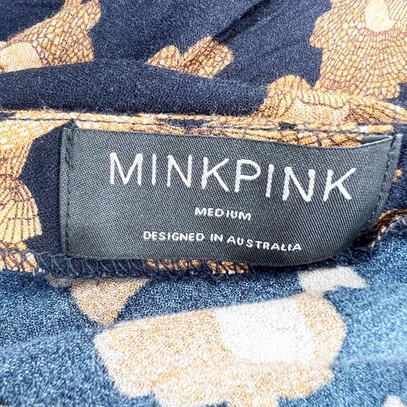 MinkPink Nour Cami Wrap Midi Maxi Dress Sleeveless Slit Coastal Light Sexy Funky - Picture 6 of 12